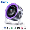 USB Desk Fan Quiet Digital Display Turbo Airflow 120 Rotating 100 Speeds Portable Desktop Wall-Mounted Fan For