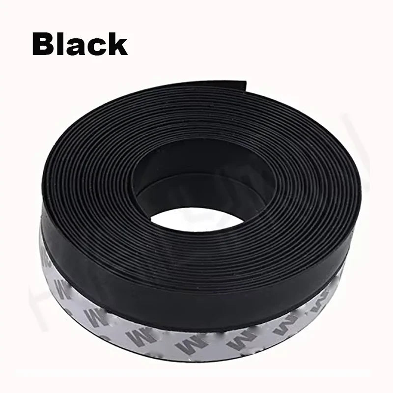5Meters Door Bottom Seal Strip Window Self Adhesive Silicone Rubber Seal Weathering Strip Door Sealing Bar Window Sealing Tape