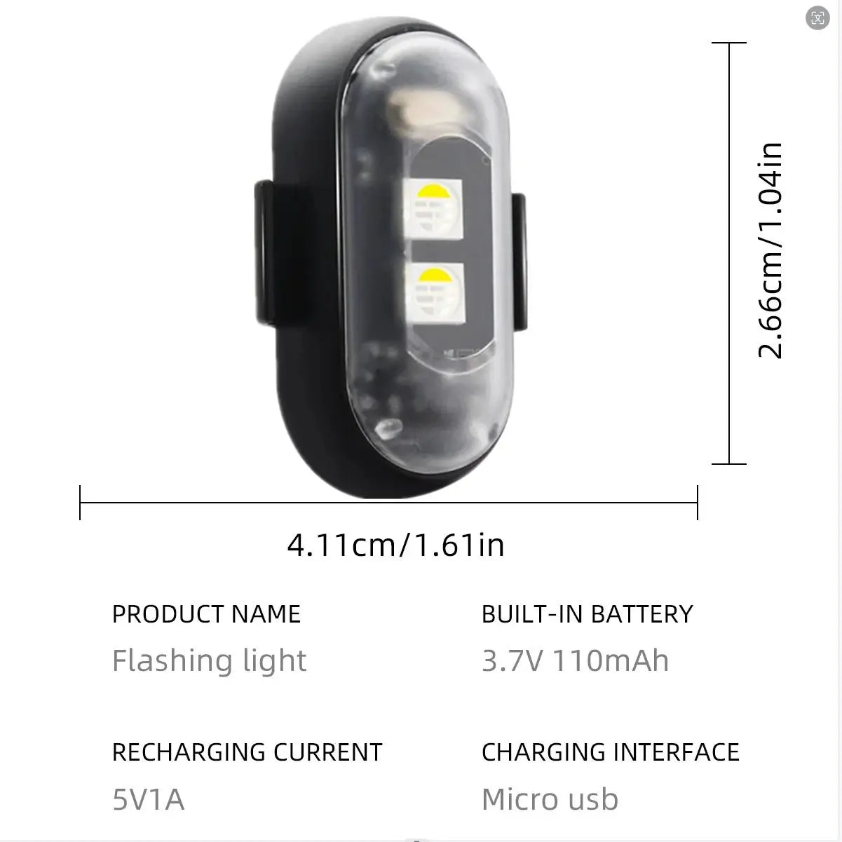 RGB Led Aircraft Strobe Light Remote Wireless Motorcycle Flash Light Warning Lights for Bike Car Multifunctional