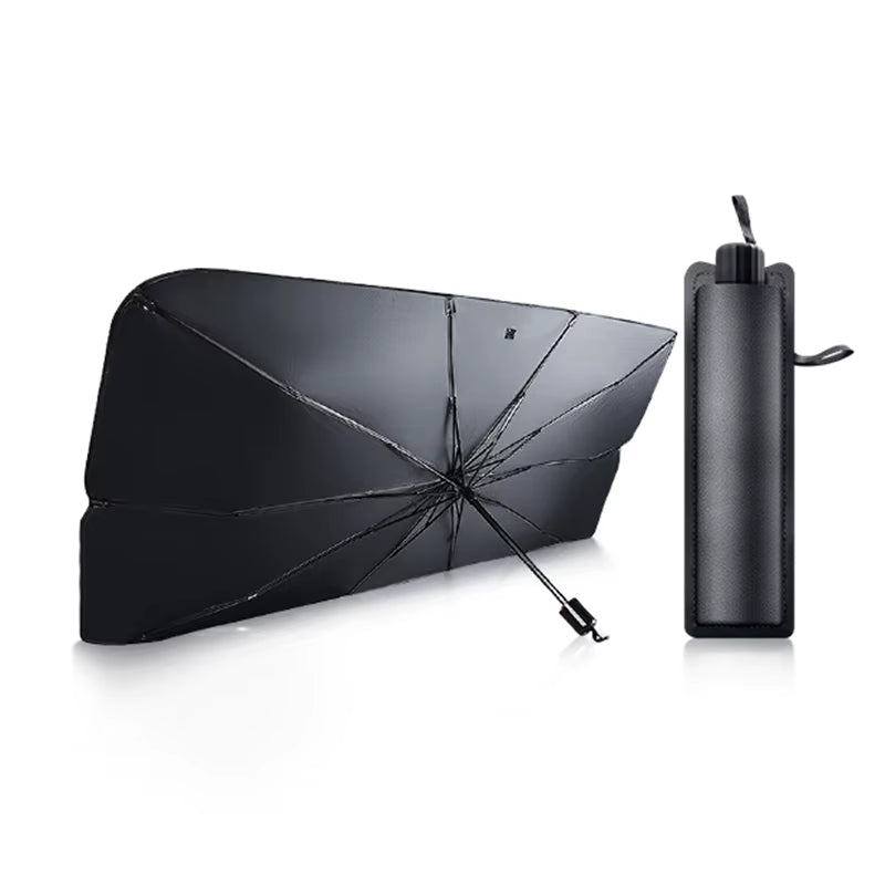 Dual-Layer Car Window Parasols Sunshade Fast Cool Front Windshield Shades for Civic Double Layers Cloth Car Accessories