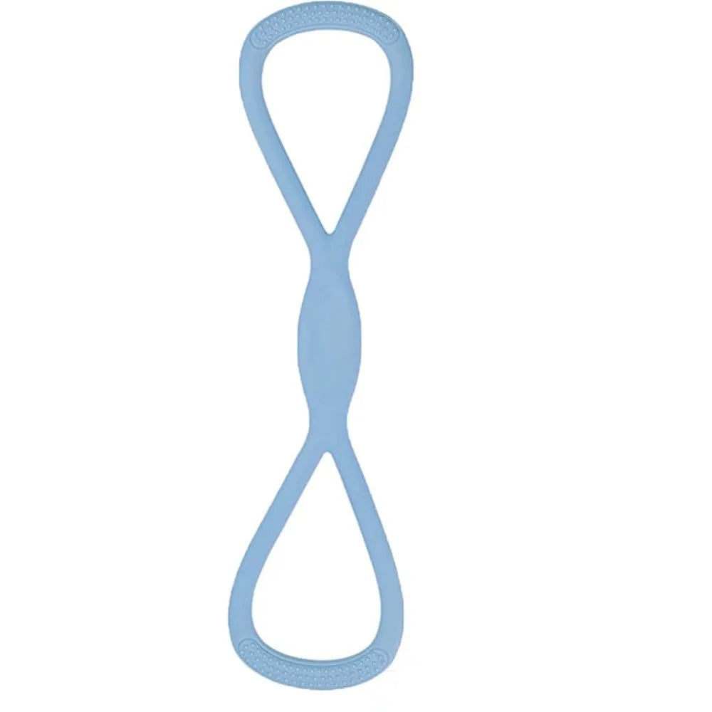 Figure 8 Yoga Resistance Band Soft Silicone Quick Rebound Exercise Band 15/25/35 LB Fitness Resistance Band