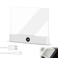 Smart LED Reading Light Book Light Treasure Box Rechargeable Clear LED Flat Reading Light Timer Doodleable Study Lamp the Quiet Reader'S Dream Lights Ultra-Thin Wireless Design
