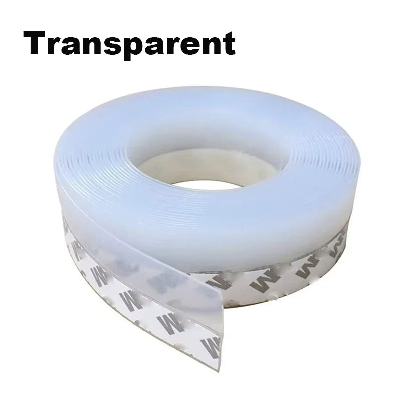 5Meters Door Bottom Seal Strip Window Self Adhesive Silicone Rubber Seal Weathering Strip Door Sealing Bar Window Sealing Tape