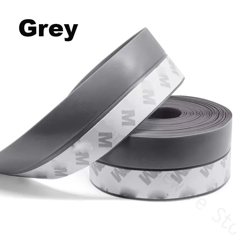 5Meters Door Bottom Seal Strip Window Self Adhesive Silicone Rubber Seal Weathering Strip Door Sealing Bar Window Sealing Tape