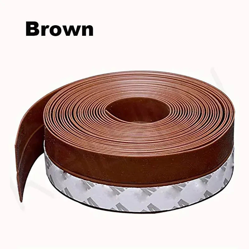 5Meters Door Bottom Seal Strip Window Self Adhesive Silicone Rubber Seal Weathering Strip Door Sealing Bar Window Sealing Tape