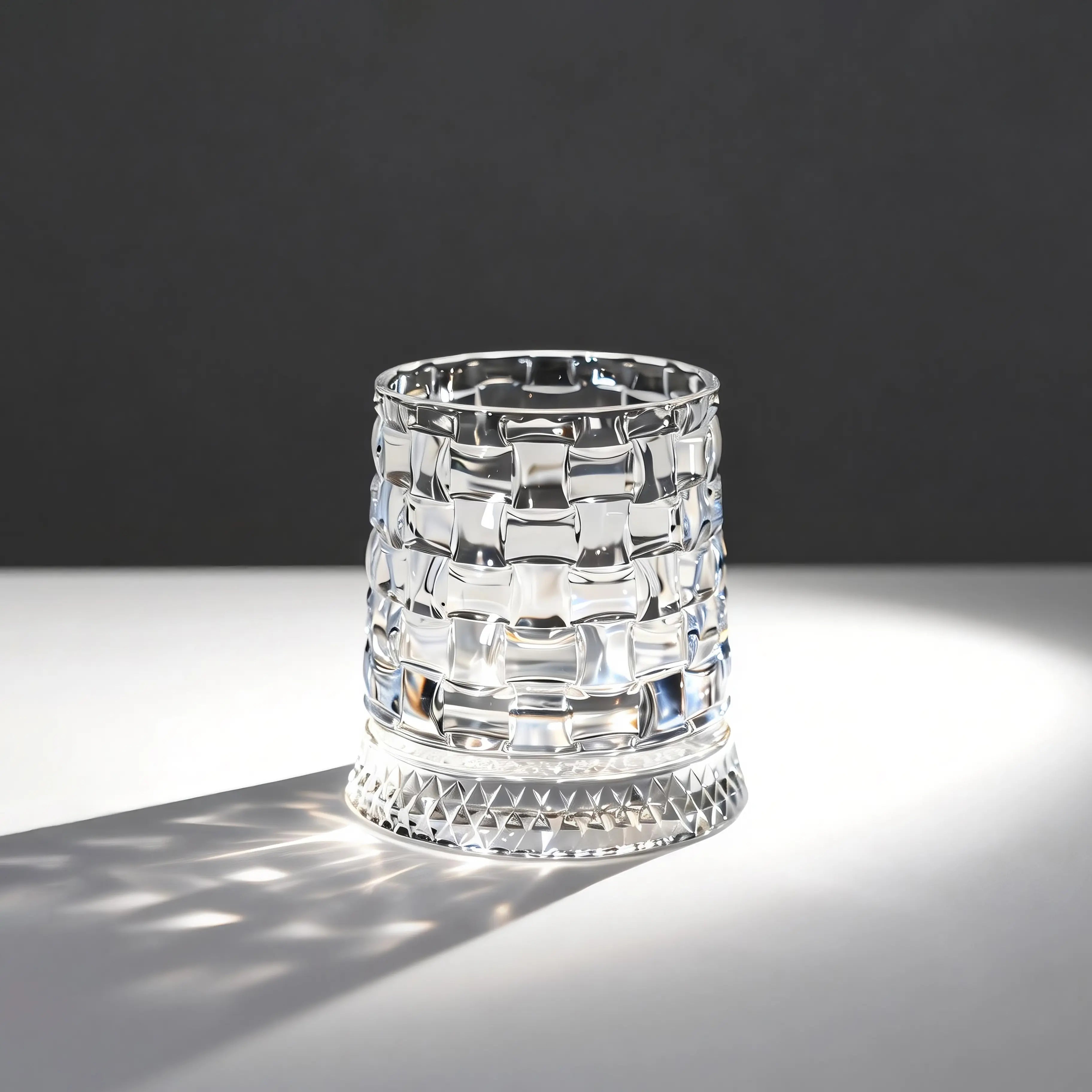 Summerwins【Vorhore】Luxury 360° Spinning Crystal Glass – Star-Cut Stress Relief Whiskey & Wine Glass, Elegant European Barware Gift，Rotating Glass Cup Spinning Glass Cup