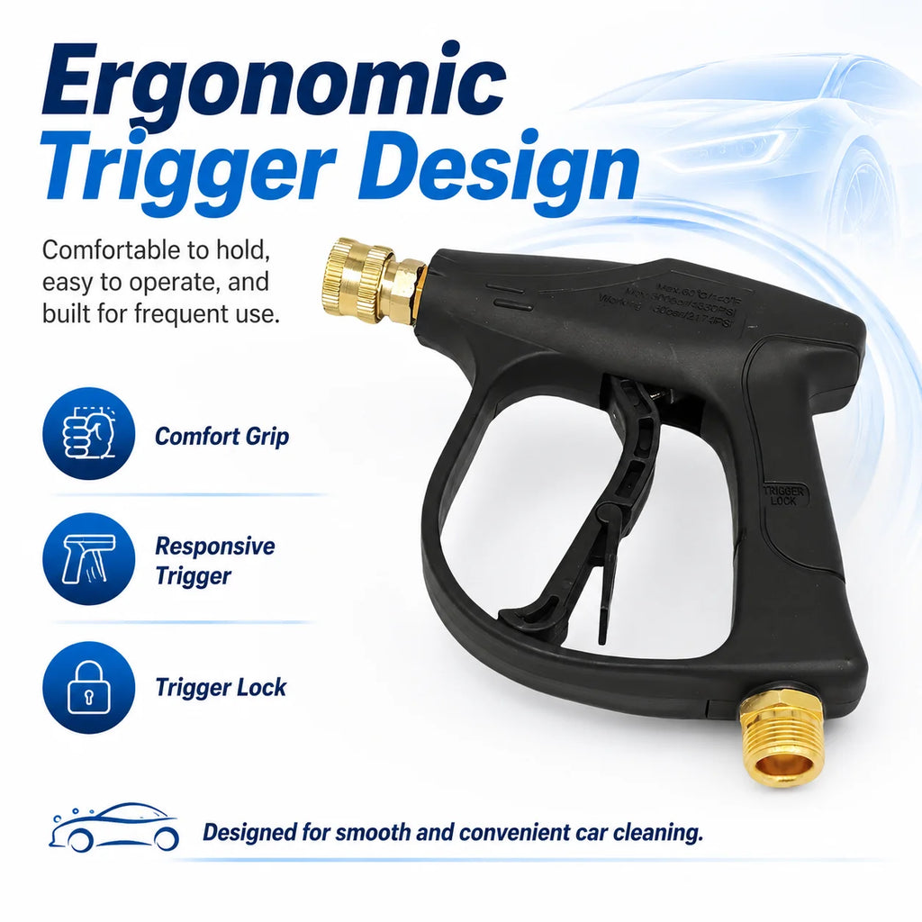 Foam Cannon — High Pressure, Adjustable Nozzle, Car Wash, Snow Foam, Quick Connect, Durable ABS