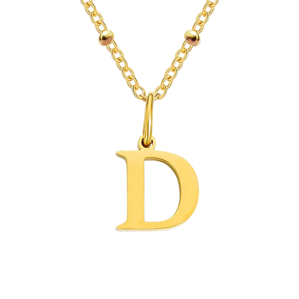 Initial Necklace — Dainty Gold, Personalized, Custom, Delicate, Minimalist