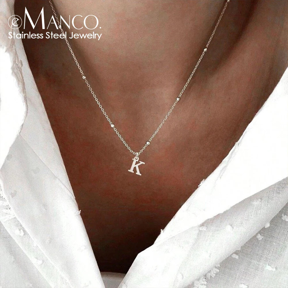 Initial Necklace — Dainty Gold, Personalized, Custom, Delicate, Minimalist