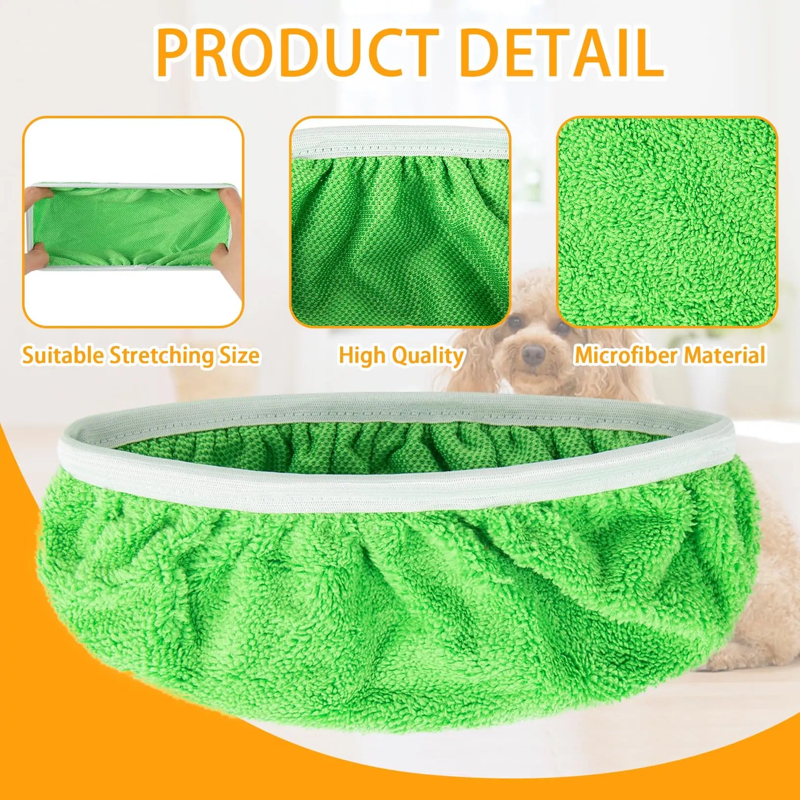 Reusable Mop Pads — Washable, Eco-Friendly, Swiffer Compatible, Microfiber, Deep Cleaning, Wet/Dry Use