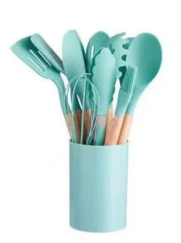 Silicone Utensils Set — 28-Piece, Heat-Resistant, Non-Stick, BPA-Free, Ergonomic Handle
