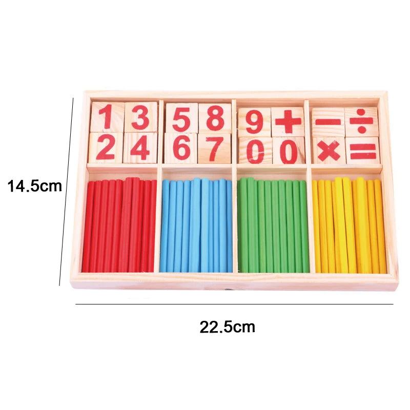 Montessori Stacking Blocks — Wooden Toy, Shape Sorter, Early Learning, Fine Motor, Toddler Gift