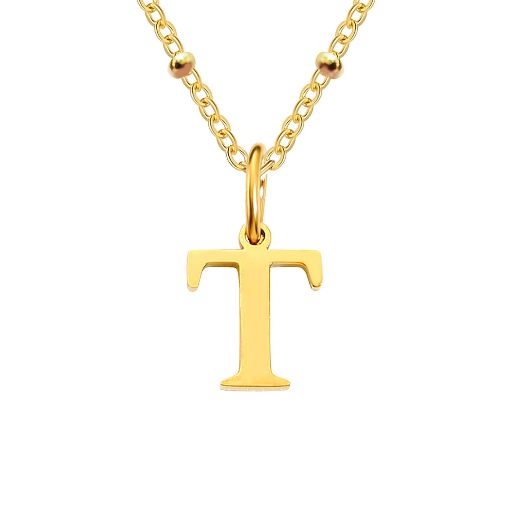 Initial Necklace — Dainty Gold, Personalized, Custom, Delicate, Minimalist