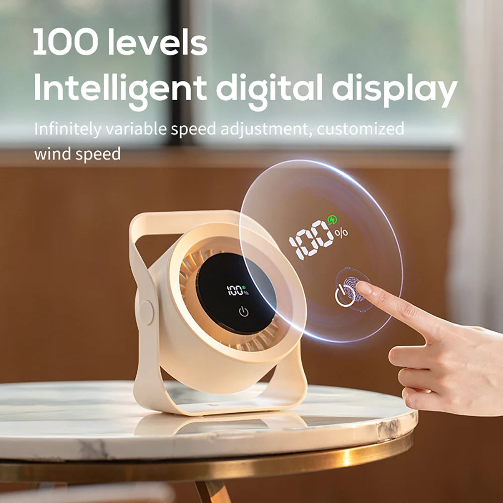 Clip-On Fan — Portable, Rechargeable, Quiet, Personal, Mini, USB Powered