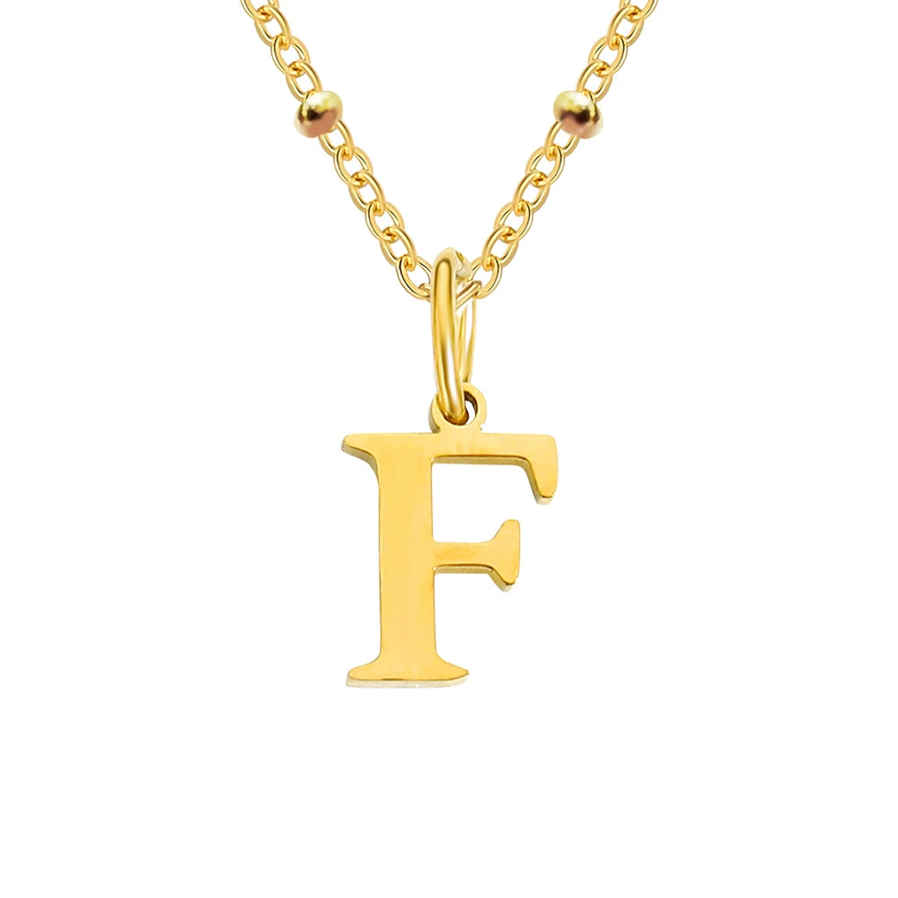 Initial Necklace — Dainty Gold, Personalized, Custom, Delicate, Minimalist