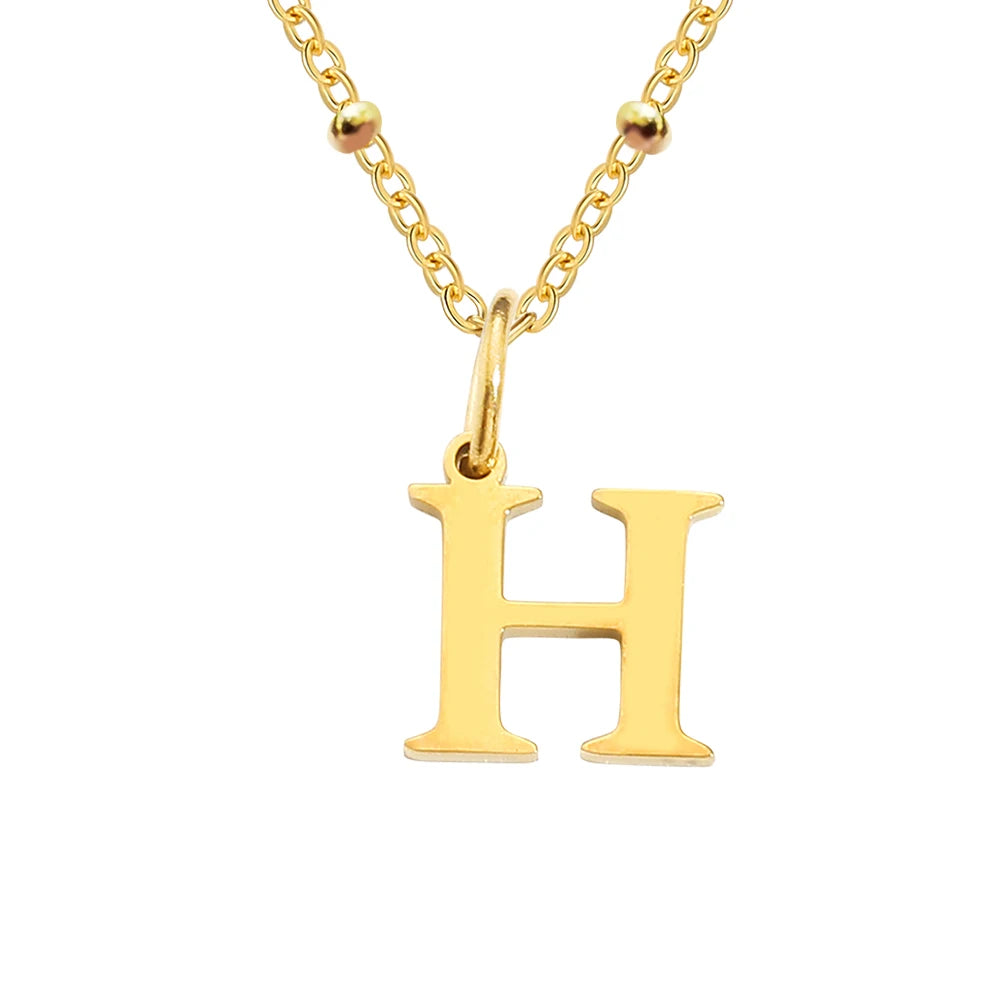 Initial Necklace — Dainty Gold, Personalized, Custom, Delicate, Minimalist