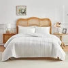 Quilted Bedspread — Reversible Design, Soft Microfiber, Lightweight, All-Season, Twin Full Queen King
