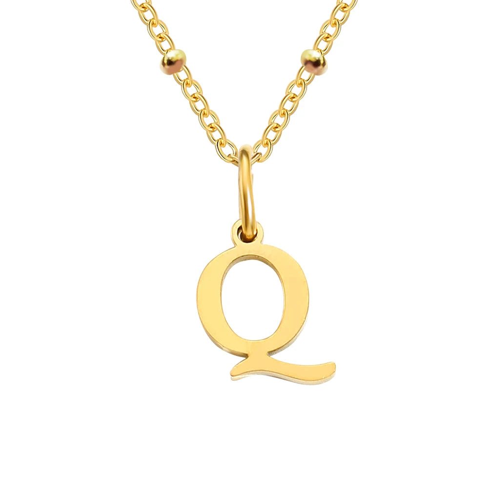 Initial Necklace — Dainty Gold, Personalized, Custom, Delicate, Minimalist