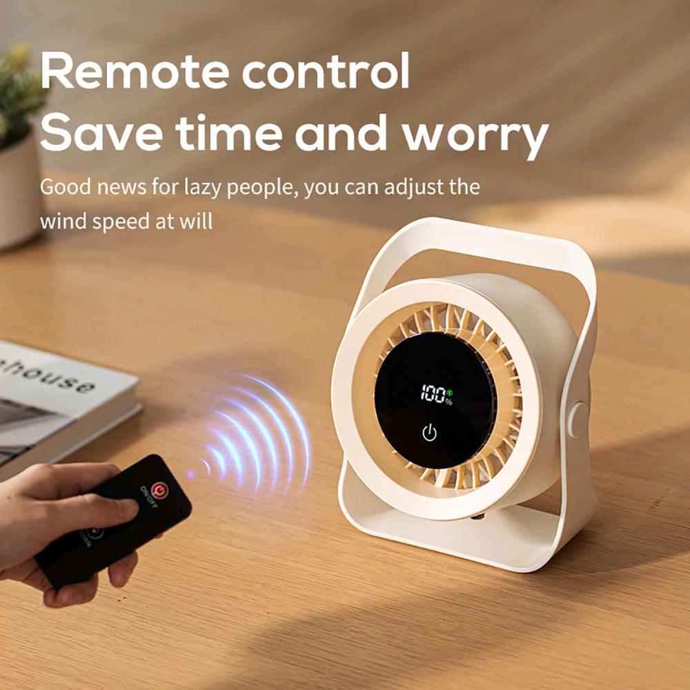 Clip-On Fan — Portable, Rechargeable, Quiet, Personal, Mini, USB Powered