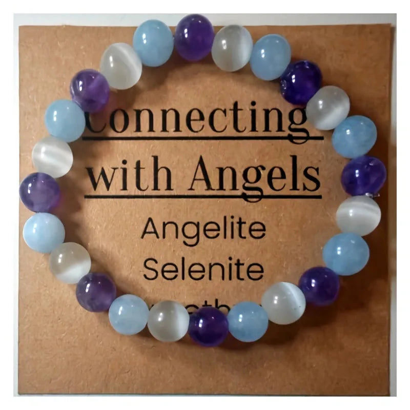 Money Manifest Crystal Bead Bracelet — Abundance, Prosperity, Wealth, Healing, Protection, Chakra Balancing