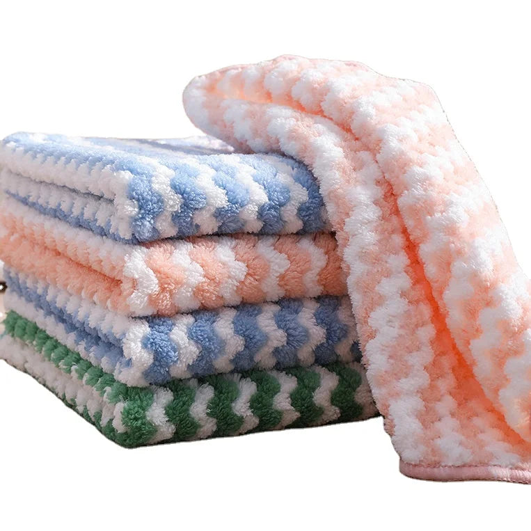 Microfiber Cleaning Cloths — 10 Pack, Ultra Soft, Streak-Free, Absorbent, Reusable, Lint-Free
