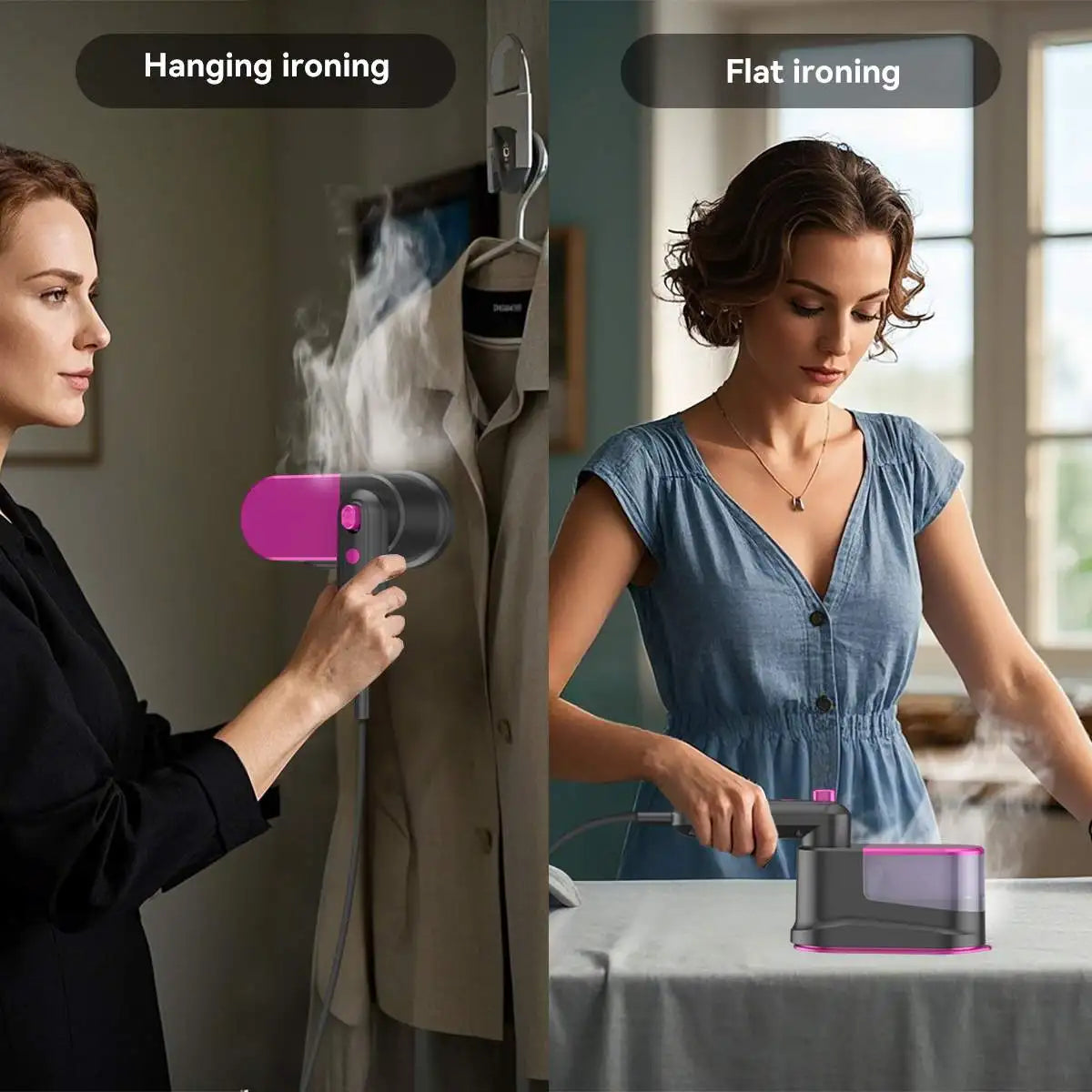 Garment Steamer — Portable, Handheld, Fast Heating, Wrinkle Remover, Travel-Friendly, Compact Design