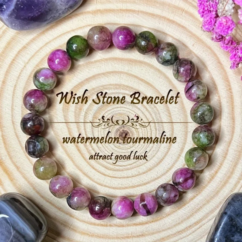 Money Manifest Crystal Bead Bracelet — Abundance, Prosperity, Wealth, Healing, Protection, Chakra Balancing