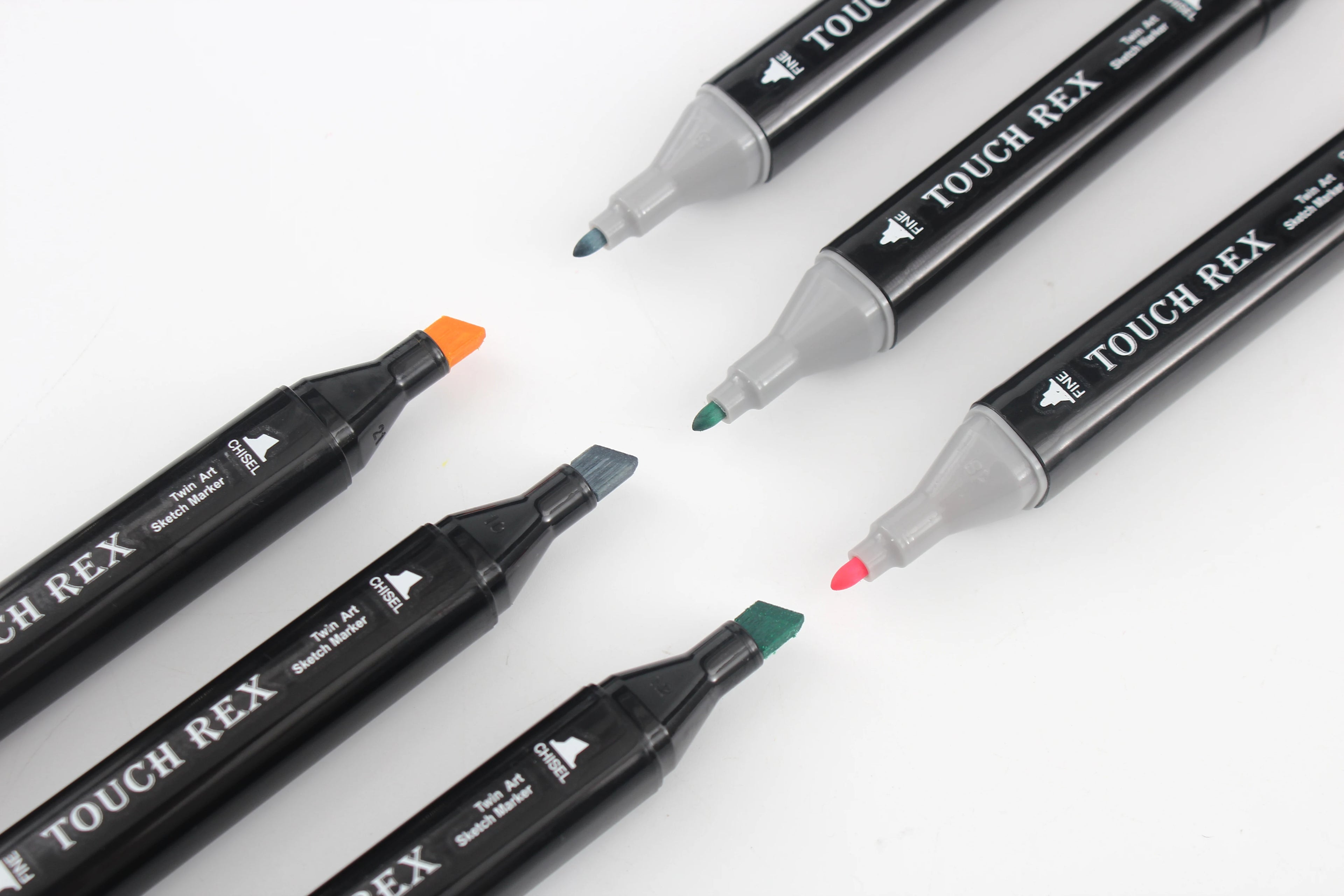 Dual Tip Markers — 48 Vibrant Colors, Fine & Broad, Art, Drawing, Sketching, Adult Coloring