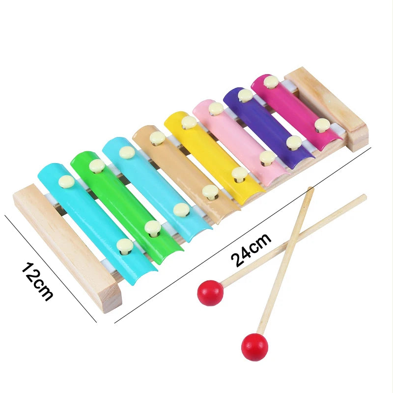 Montessori Stacking Blocks — Wooden Toy, Shape Sorter, Early Learning, Fine Motor, Toddler Gift