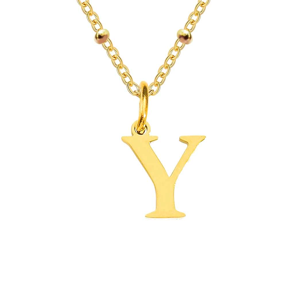 Initial Necklace — Dainty Gold, Personalized, Custom, Delicate, Minimalist