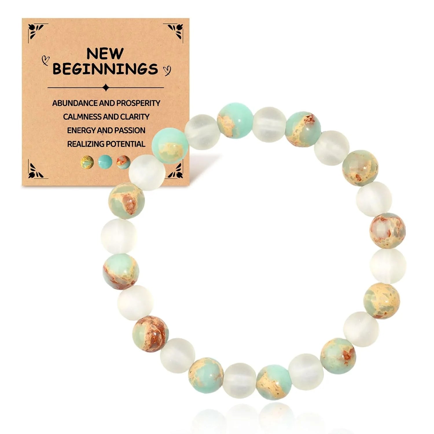 Money Manifest Crystal Bead Bracelet — Abundance, Prosperity, Wealth, Healing, Protection, Chakra Balancing