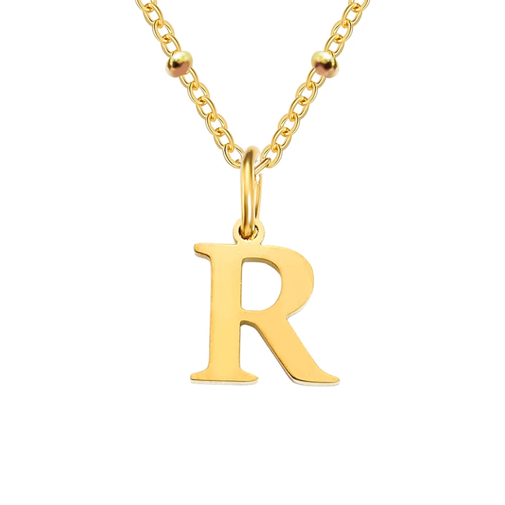 Initial Necklace — Dainty Gold, Personalized, Custom, Delicate, Minimalist