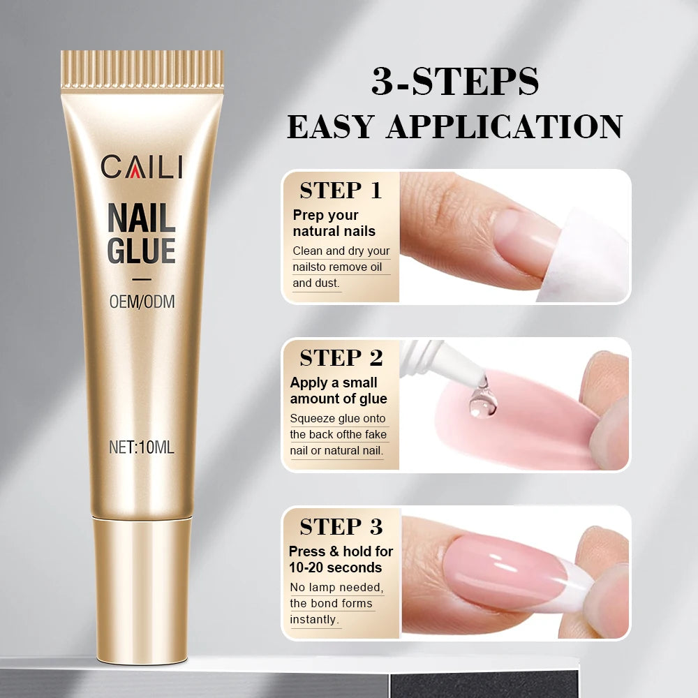 Nail Glue — Quick-Dry, Strong Hold, Secure Adhesion, Professional Grade, Long Lasting, For Press-Ons