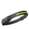 Rechargeable Headlamp — Motion Sensor, USB-C, Lightweight, Waterproof, 5 Lighting Modes, Long Battery Life