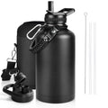 Insulated Water Bottle — Gallon, Stainless Steel, Leakproof, Wide Mouth, Carry Handle