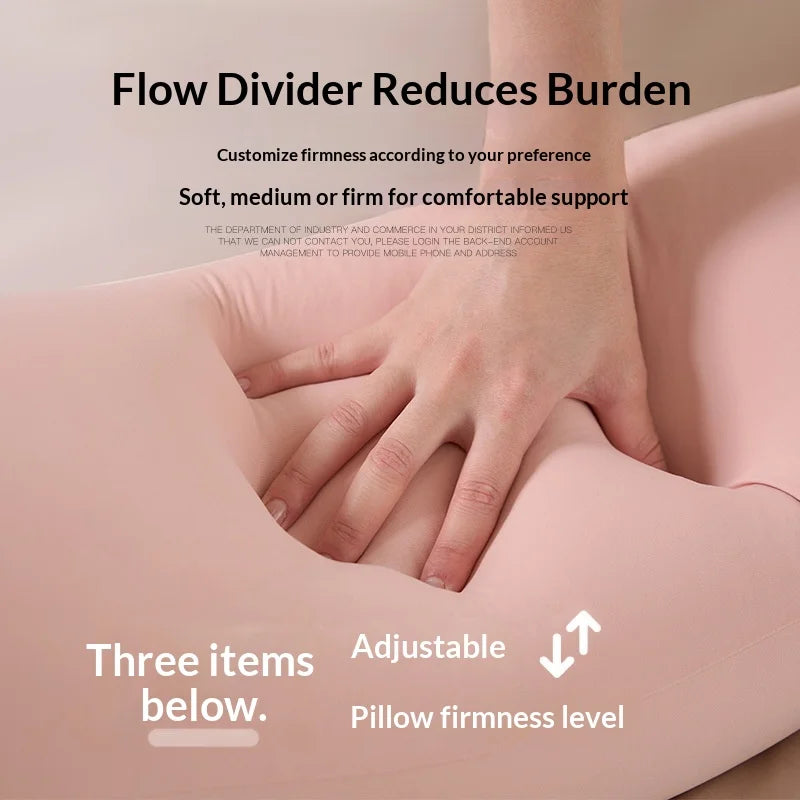 Full-Body Support Pillow — Extra Long, Ergonomic, Pregnancy, Maternity, Side Sleeper, Back Pain Relief