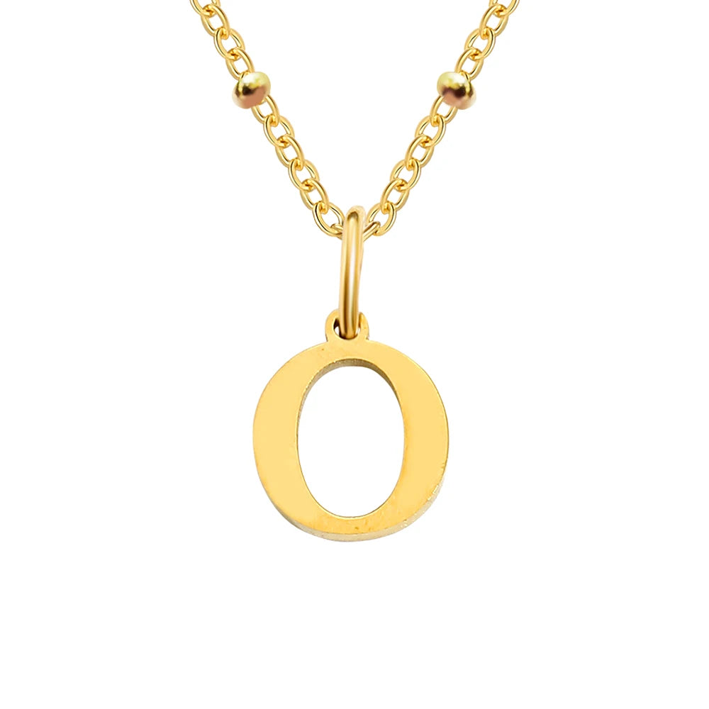 Initial Necklace — Dainty Gold, Personalized, Custom, Delicate, Minimalist