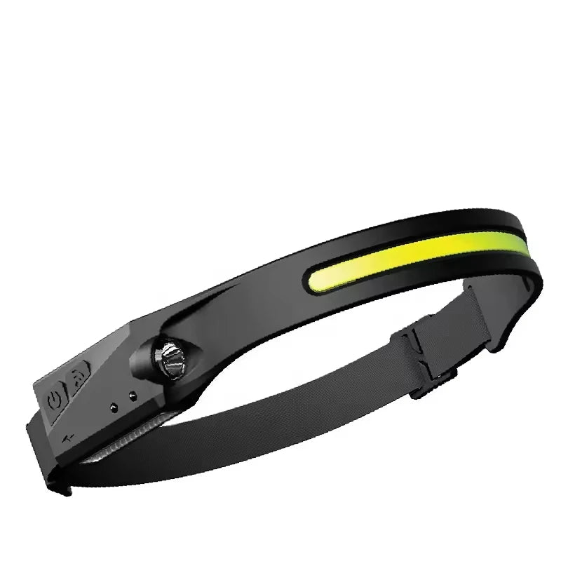 Rechargeable Headlamp — Motion Sensor, USB-C, Lightweight, Waterproof, 5 Lighting Modes, Long Battery Life