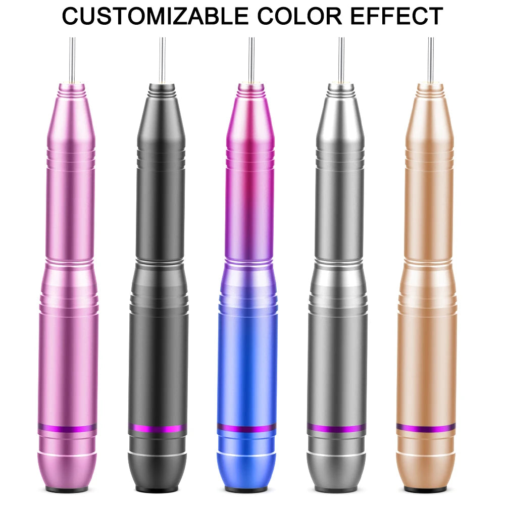 Electric Nail Drill — Cordless, Rechargeable, Portable, Professional, Quiet, Low Vibration