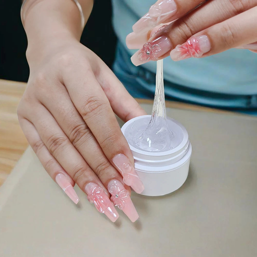Builder Gel — Pink, Hard, Self-Leveling, Long-Lasting, Salon-Quality, For Nail Extensions