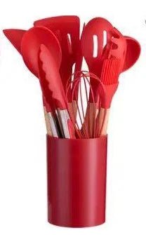 Silicone Utensils Set — 28-Piece, Heat-Resistant, Non-Stick, BPA-Free, Ergonomic Handle