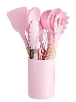Silicone Utensils Set — 28-Piece, Heat-Resistant, Non-Stick, BPA-Free, Ergonomic Handle