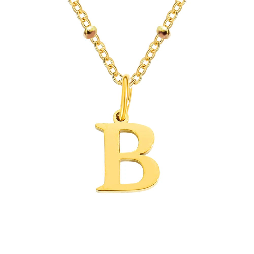 Initial Necklace — Dainty Gold, Personalized, Custom, Delicate, Minimalist