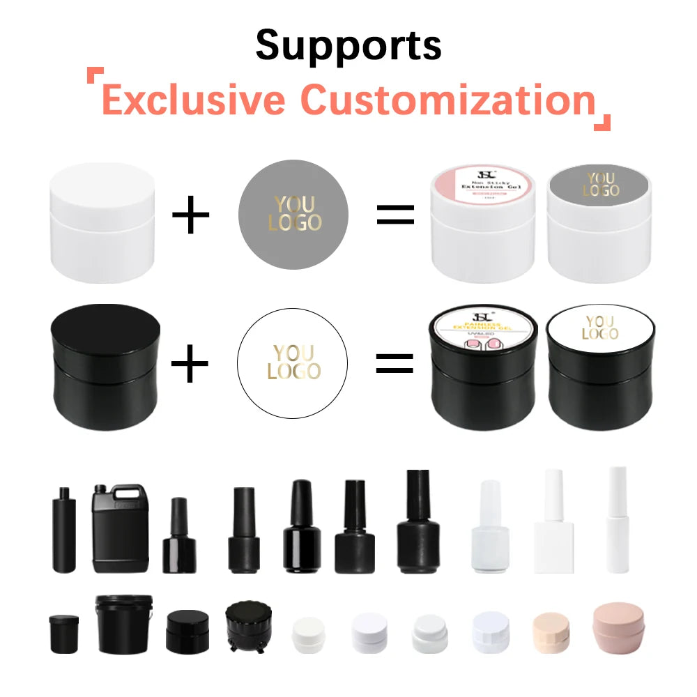 Builder Gel — Pink, Hard, Self-Leveling, Long-Lasting, Salon-Quality, For Nail Extensions