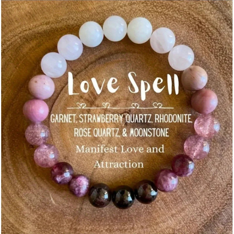 Money Manifest Crystal Bead Bracelet — Abundance, Prosperity, Wealth, Healing, Protection, Chakra Balancing