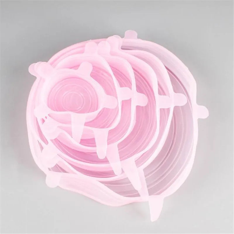 Reusable Silicone Stretch Lids - Airtight Bowl & Container Covers, Replaces Plastic Wrap, Dishwasher & Freezer Safe