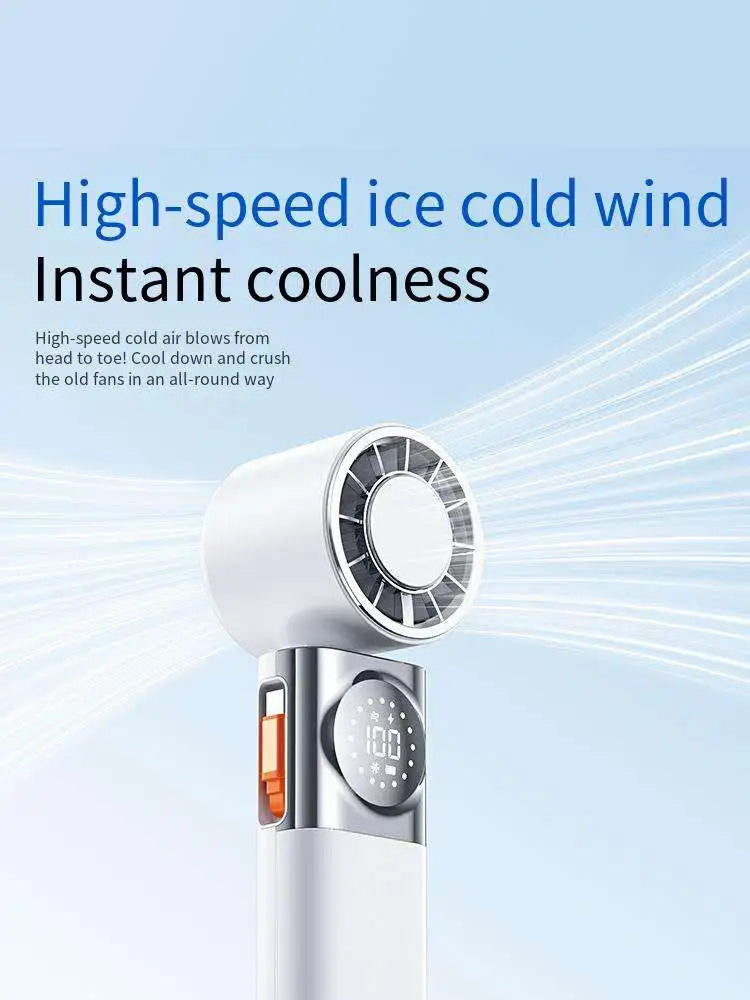 Portable Cooling Fan — 7-in-1 Multifunction, USB Rechargeable, Personal Air Cooler, Quiet Operation, Power Bank
