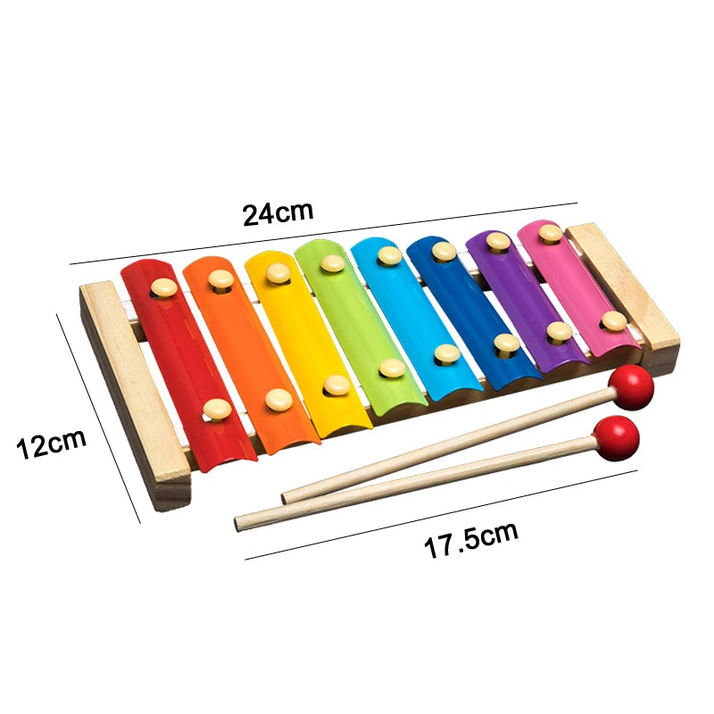 Montessori Stacking Blocks — Wooden Toy, Shape Sorter, Early Learning, Fine Motor, Toddler Gift