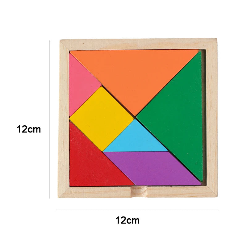 Montessori Stacking Blocks — Wooden Toy, Shape Sorter, Early Learning, Fine Motor, Toddler Gift