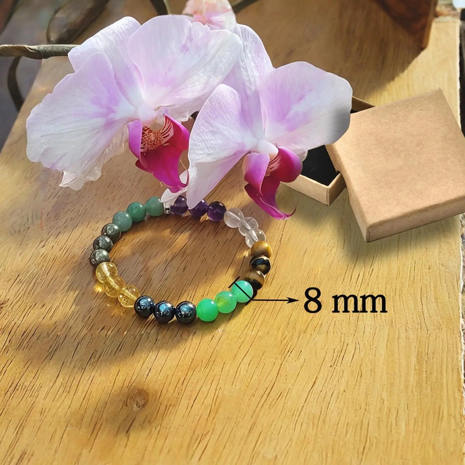 Money Manifest Crystal Bead Bracelet — Abundance, Prosperity, Wealth, Healing, Protection, Chakra Balancing